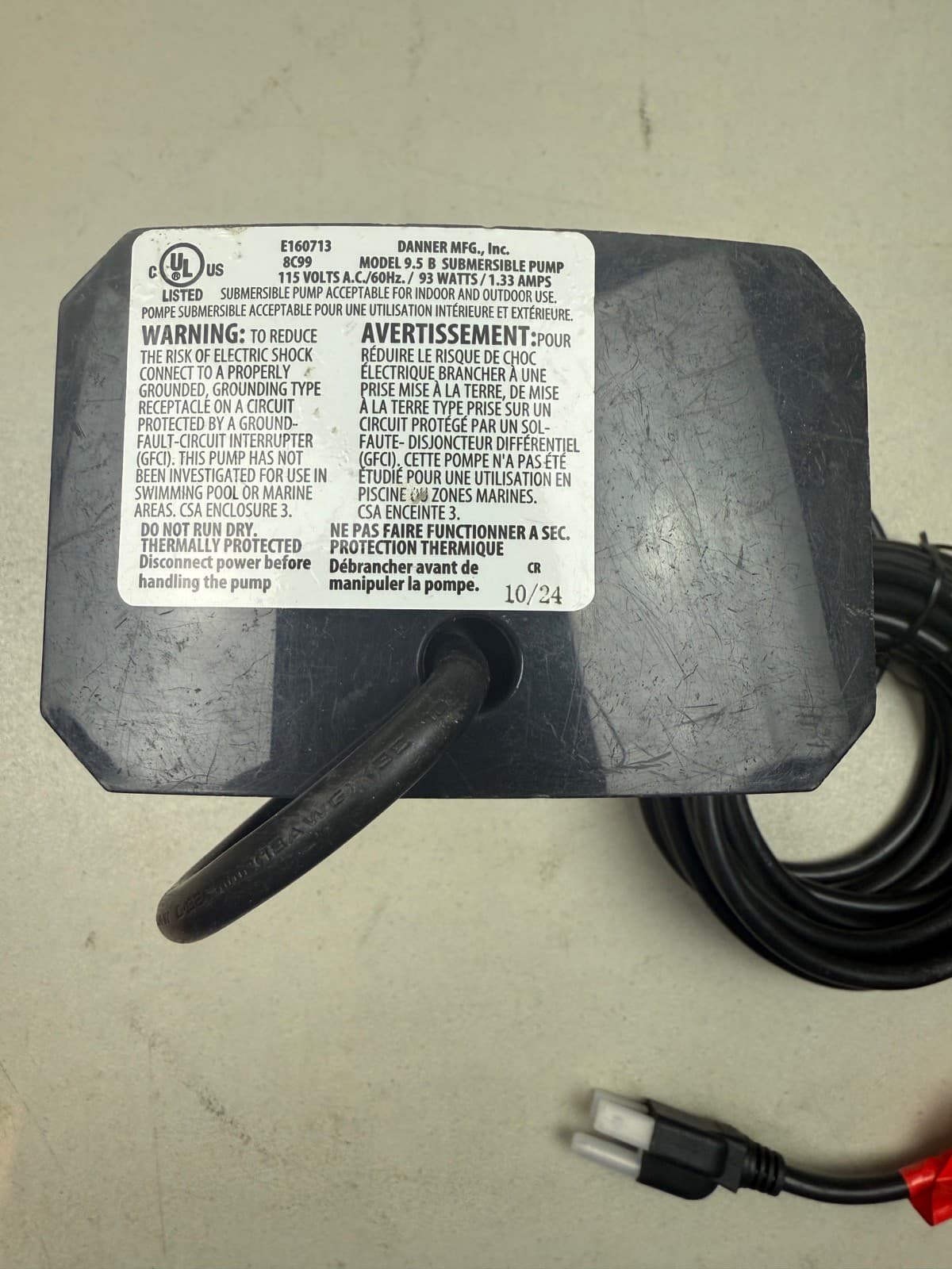 Pondmaster Model 9.5 950 gph Pond Mag Magnetic Drive Submersible Water Pump 5