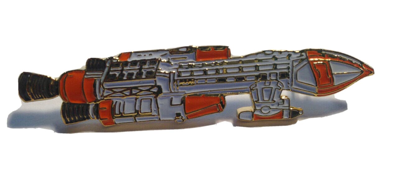 Space 1999 Hawk Lapel Pin - White Window - Gerry Anderson - Eagle Transporter  2