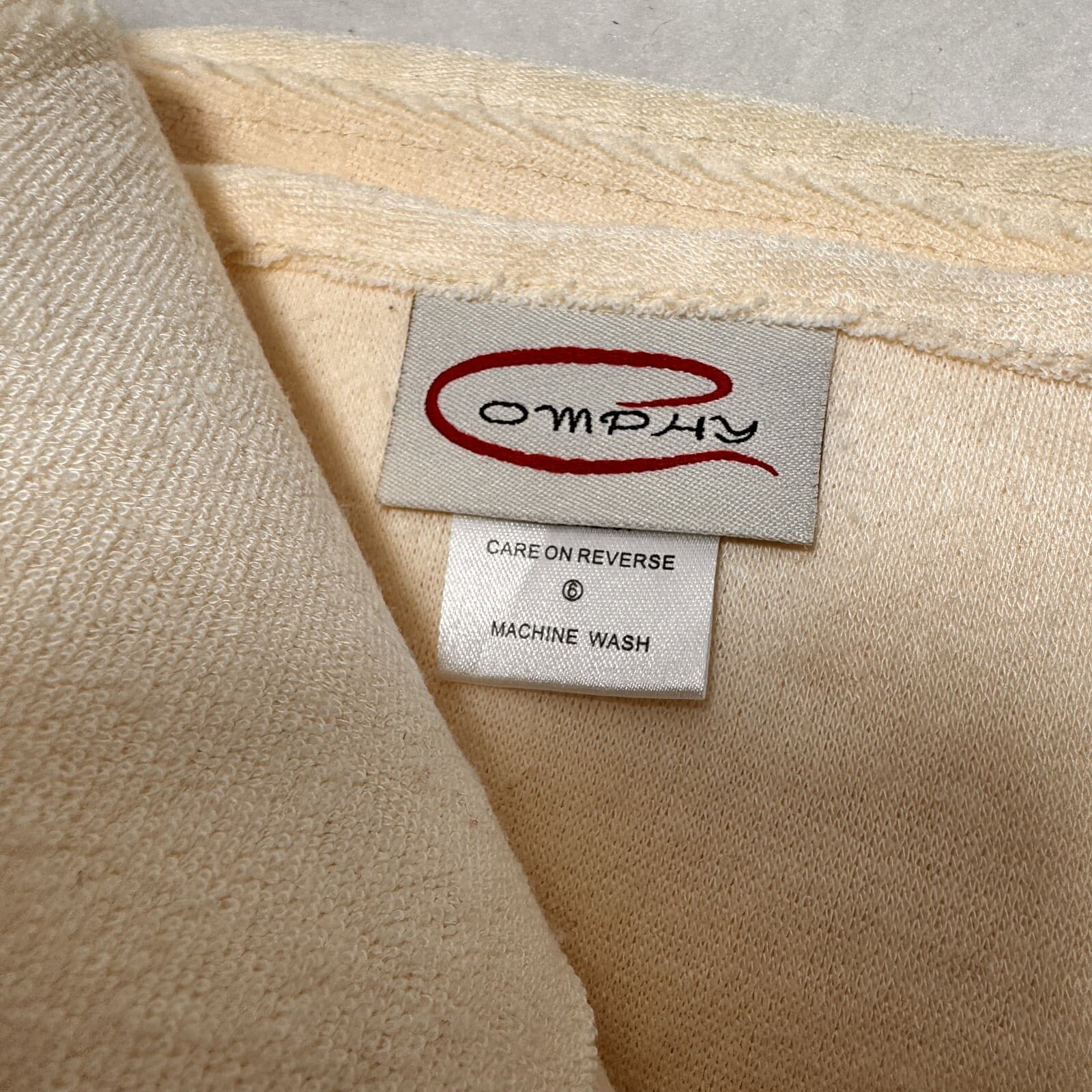 The Comphy Co Spa Sheet Microfiber Terry Cloth 60 x 86 Cream Polyester 3
