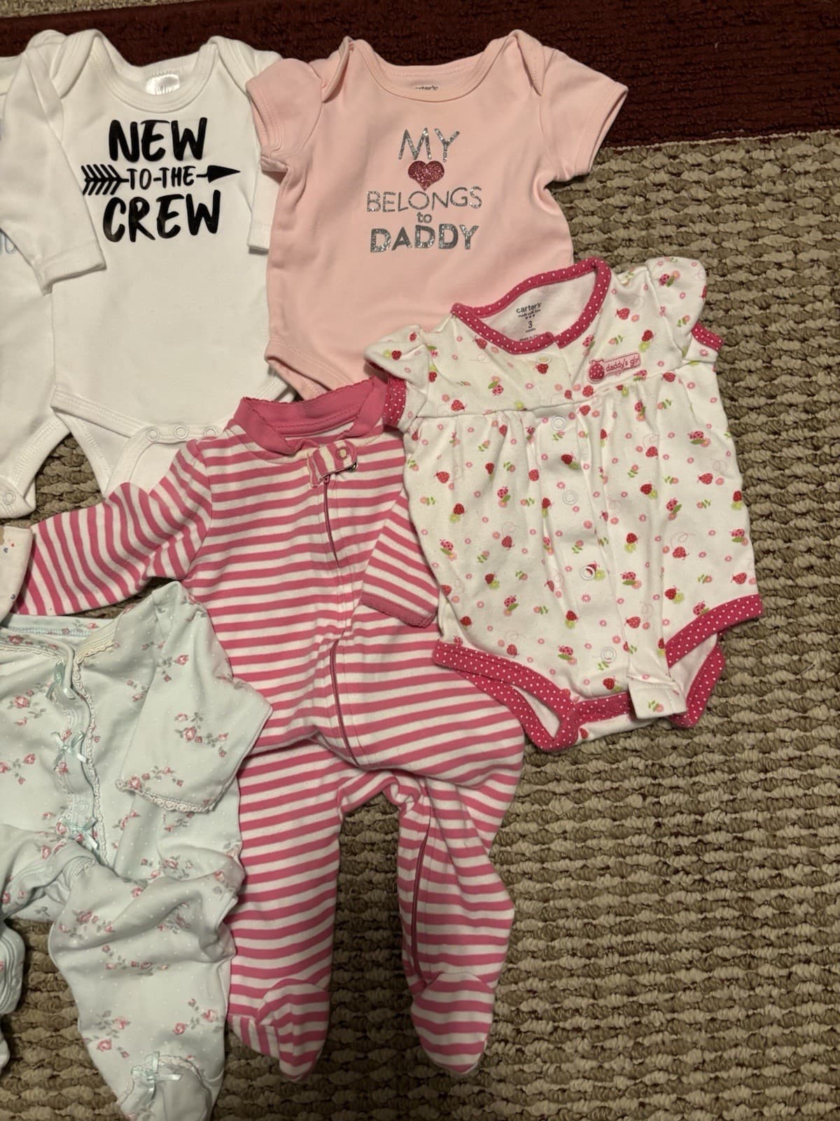 Girls 0-3/3 Month Clothing Lot Of 12 2