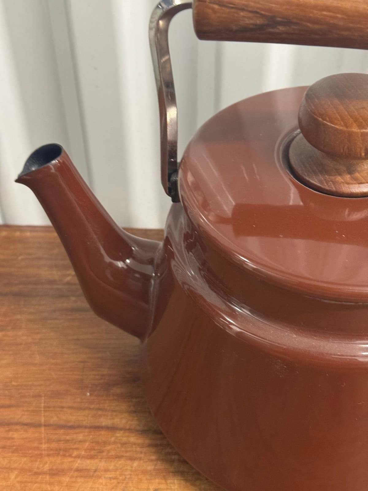 Vintage Dansk Kobestyle Brown Tea Kettle Unused W/ Label Made In Japan 3