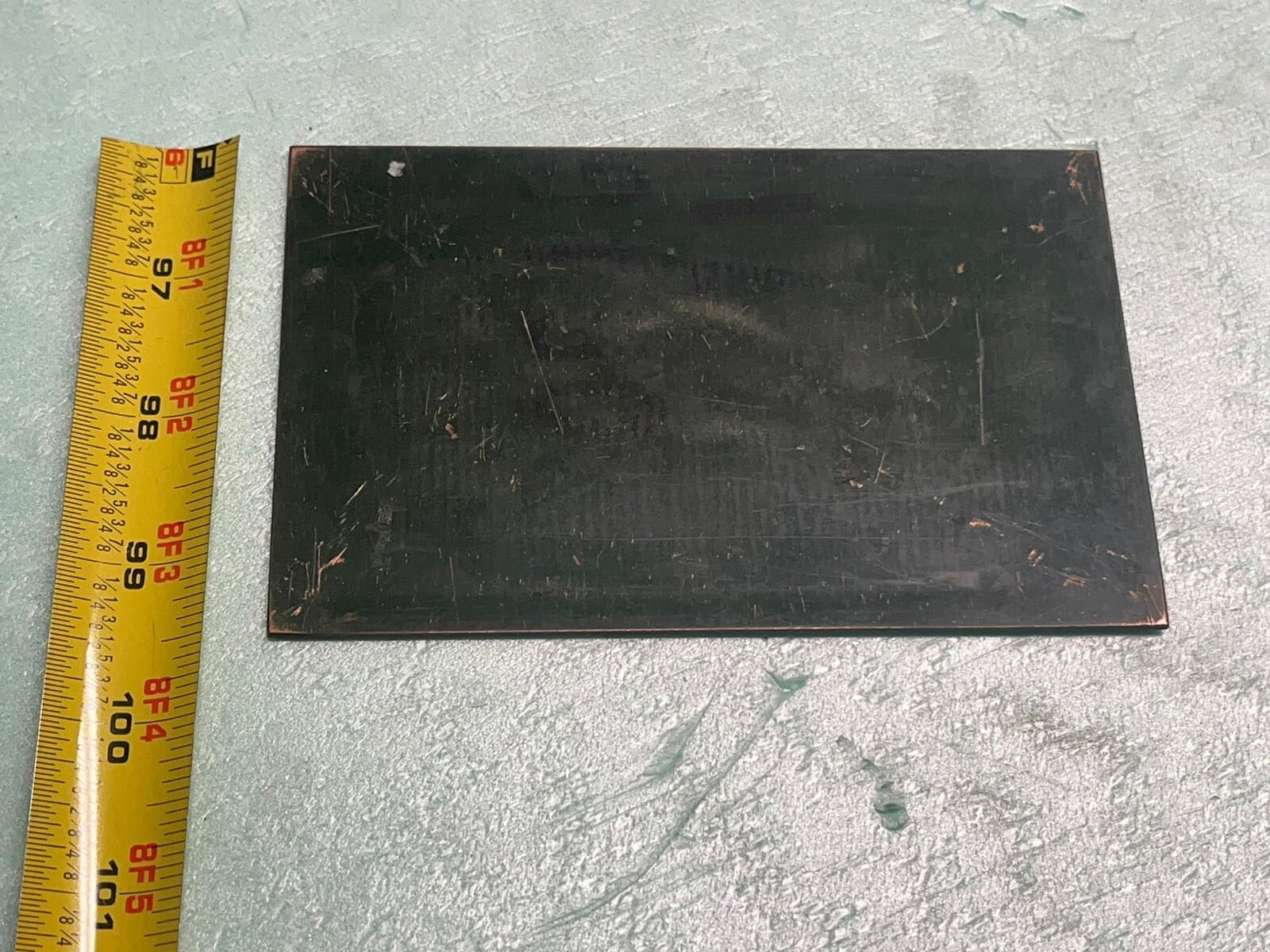 Vintage Solid Copper Souvenir Tombstone Earp Doc Holliday AZ Arizona Sign 66 4