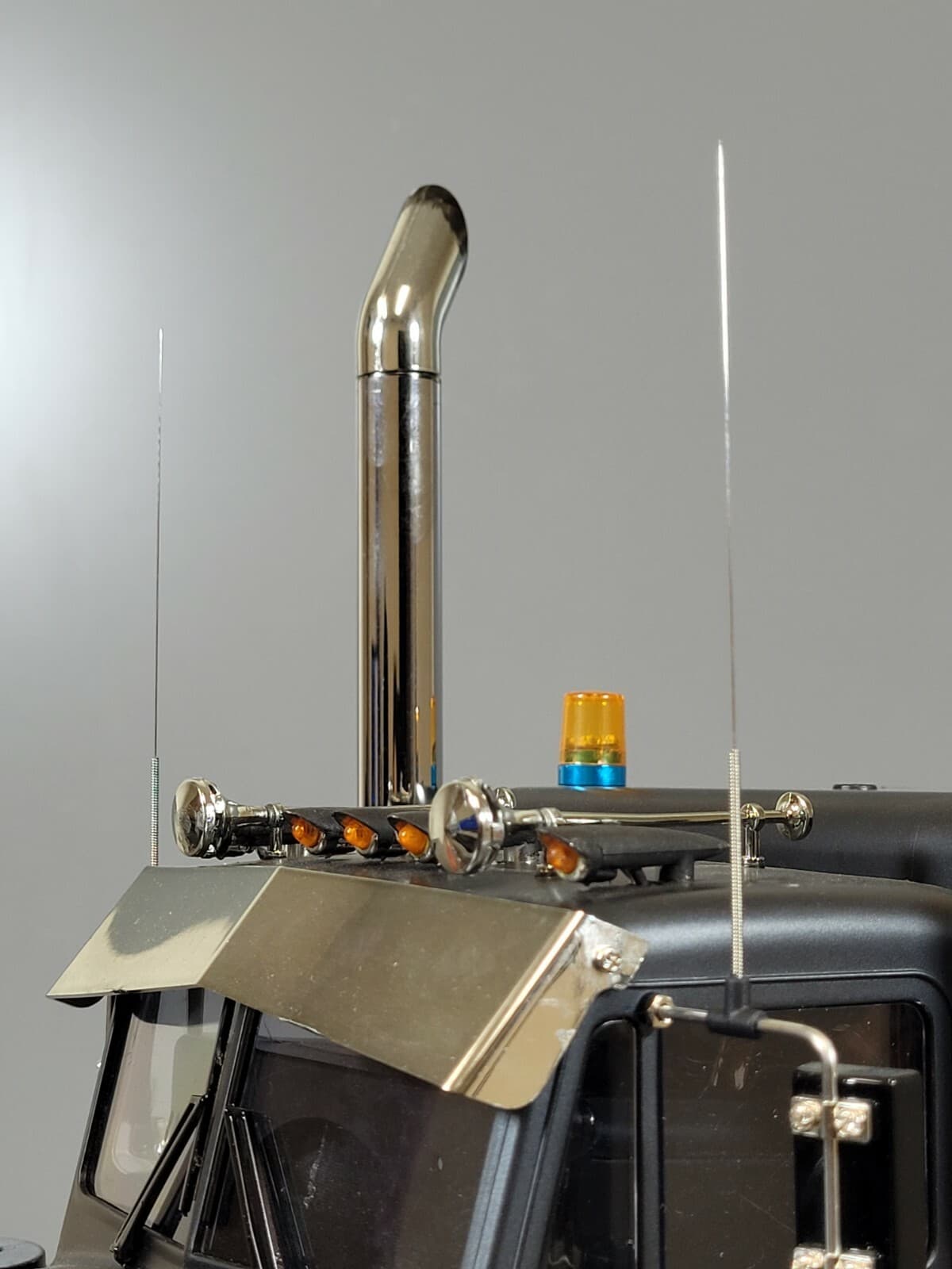 Tamiya R/C 1/14 Simulate CB Spring Antenna Mirror Mount King Grand Knight Hauler