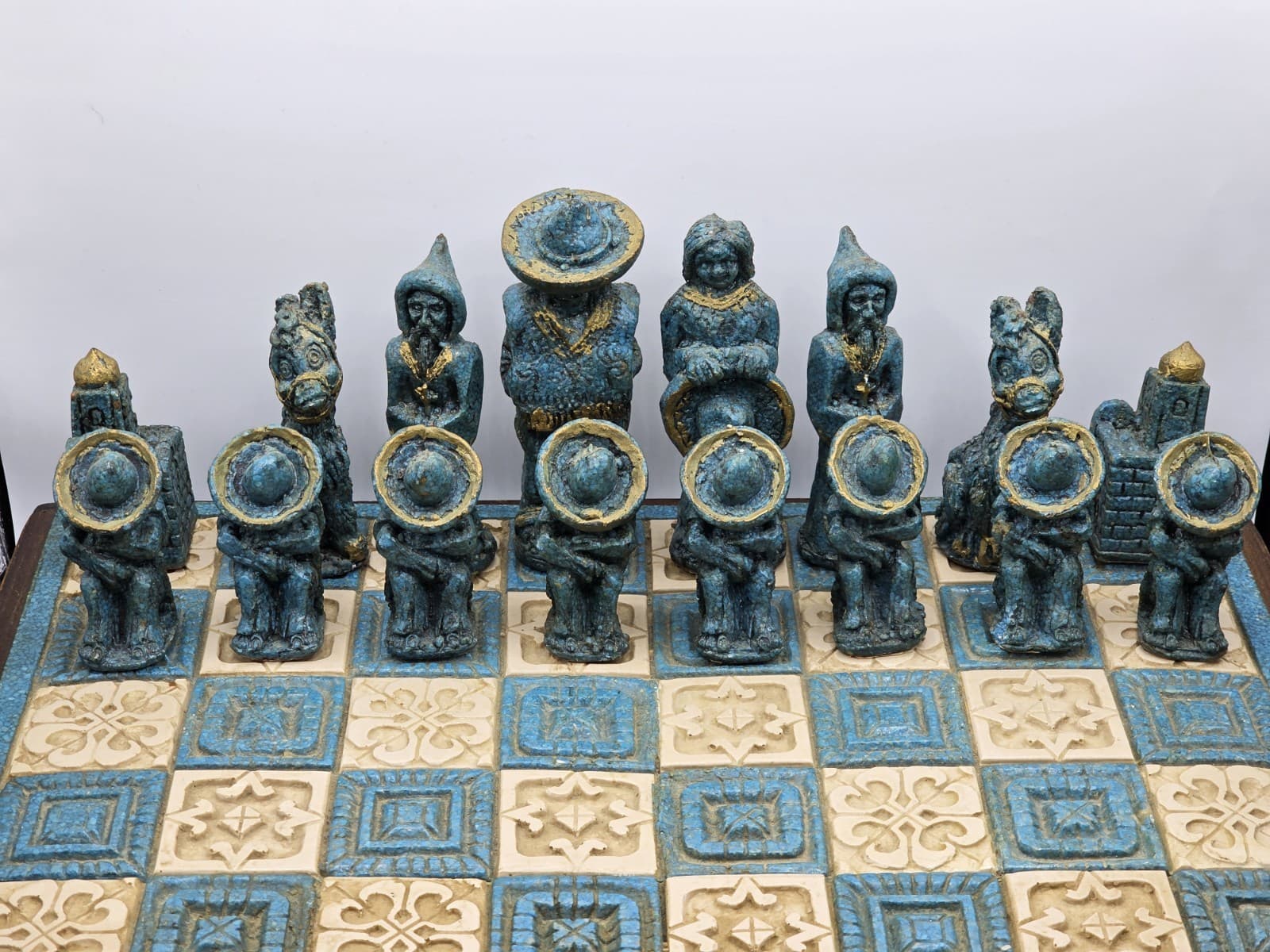 RARE Vintage Mexican Themed Chess Set Depicting 1910 Mexican Revolution Unique 2