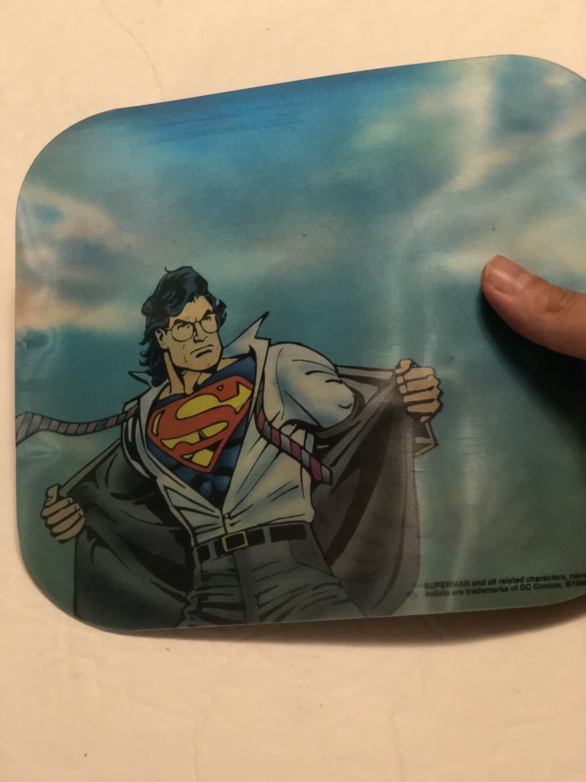 Superman Lenticular Motion Mouse Pad From 1996! 2 Images In One - Read Please 4