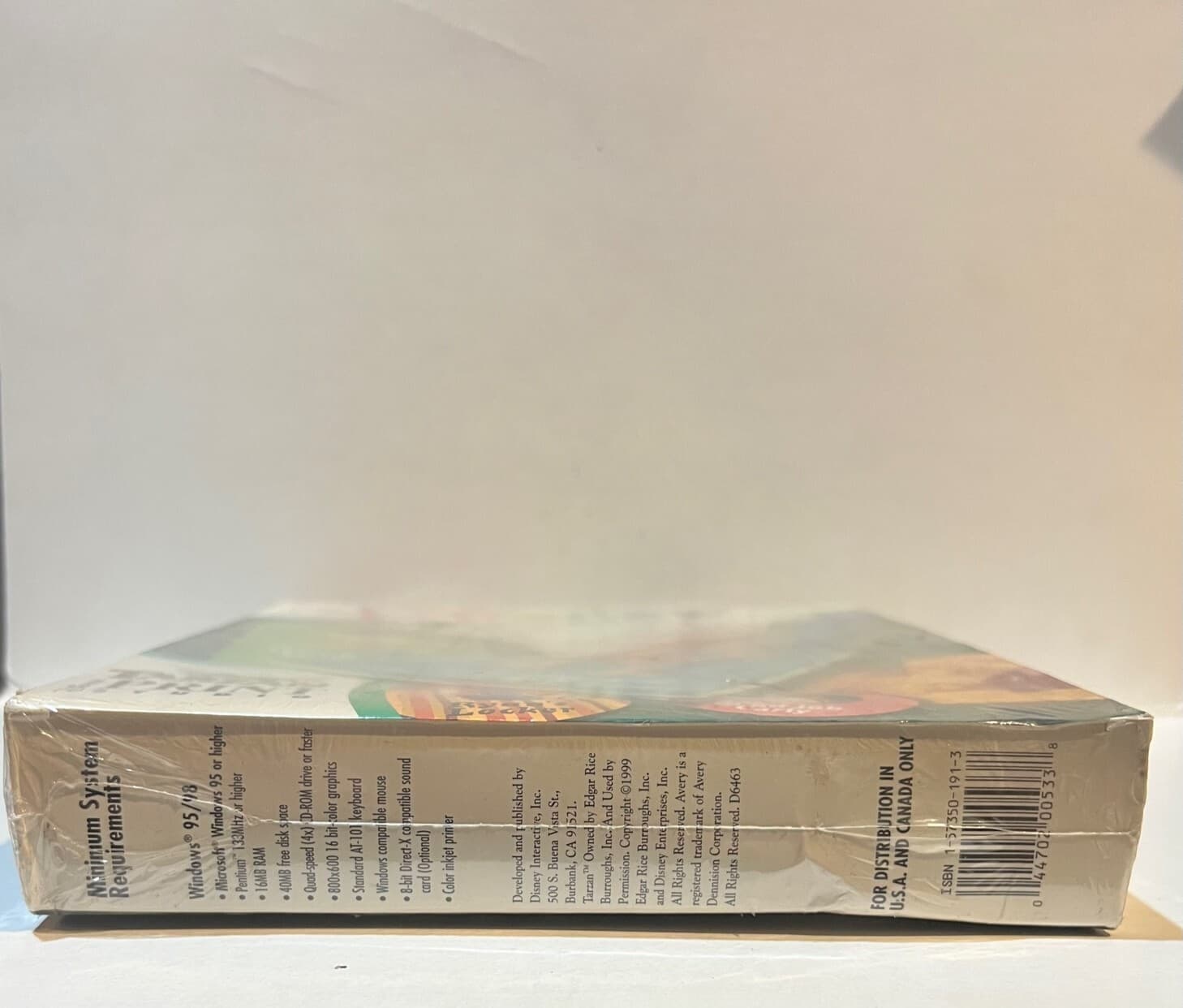 Disney's Tarzan Print Studio (PC, 1999) ORIGINAL RETAIL BOX SEALED 4