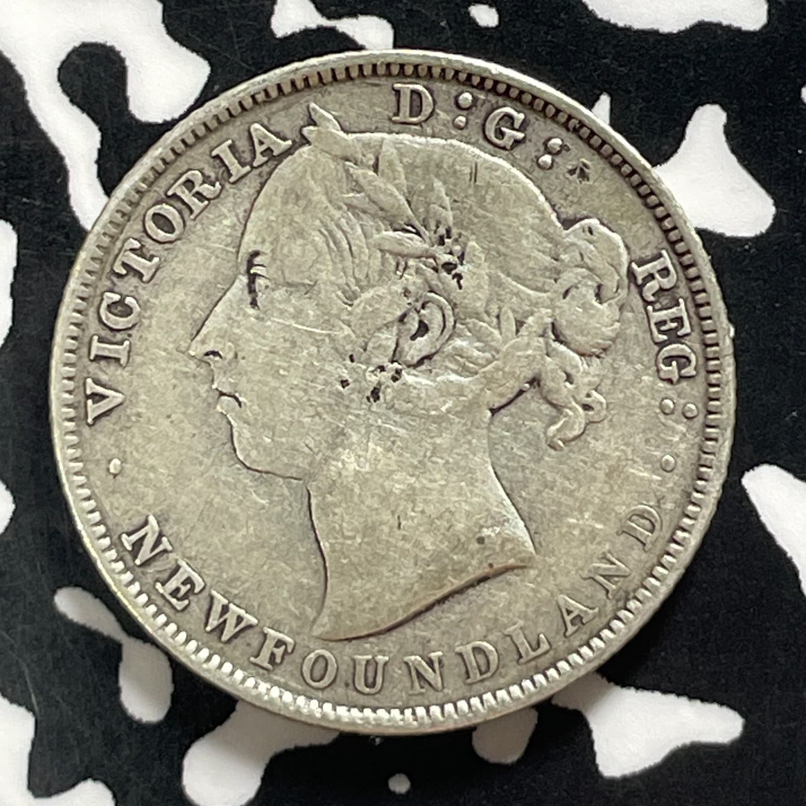 1890 Newfoundland 20 Cents Lot#T4577 Silver! 2