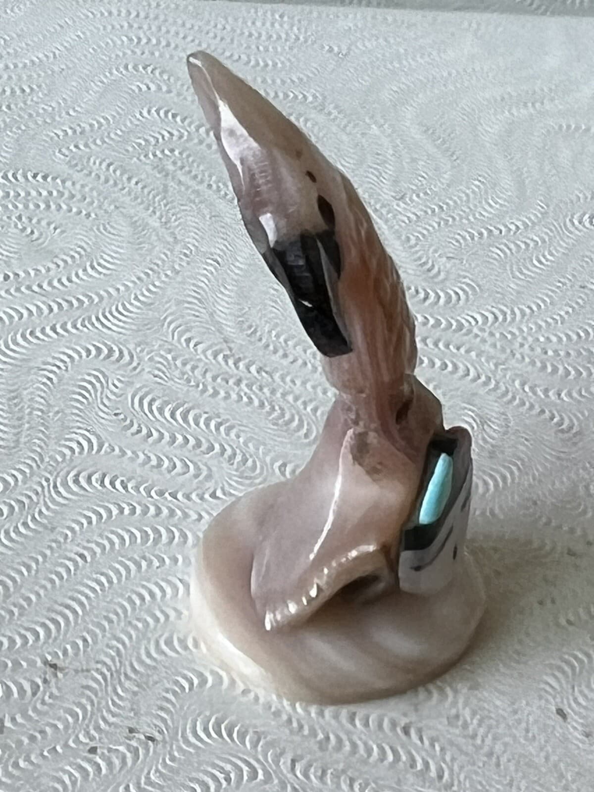 Zuni Parrot Bird Darrin Boone *SIGNED* Mussel Abalone Sunface Mm2 16 3