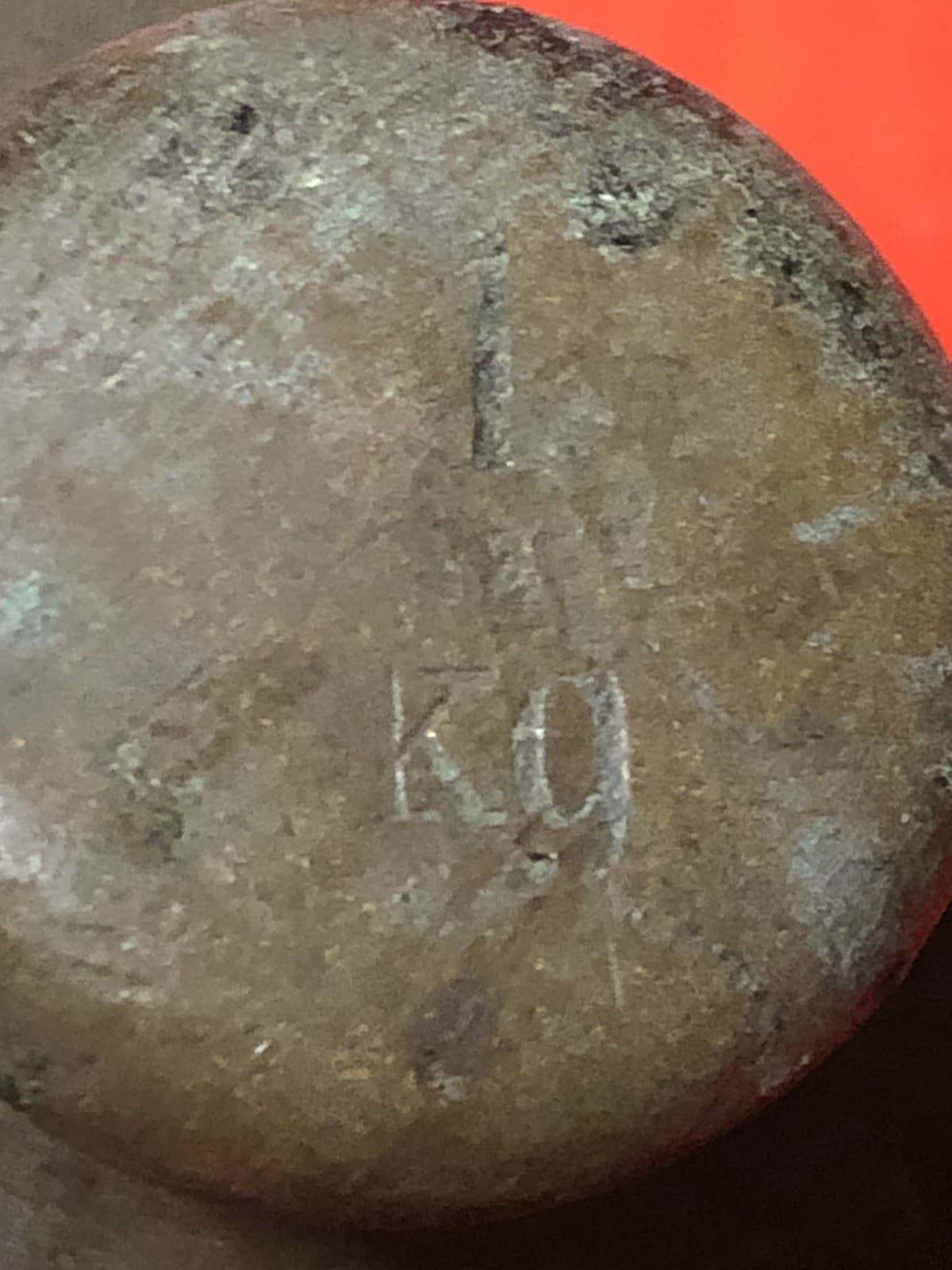 Solid Brass 1 KG (2.2 Lb) Scale Calibration or Test Weight. Stamped KB 2