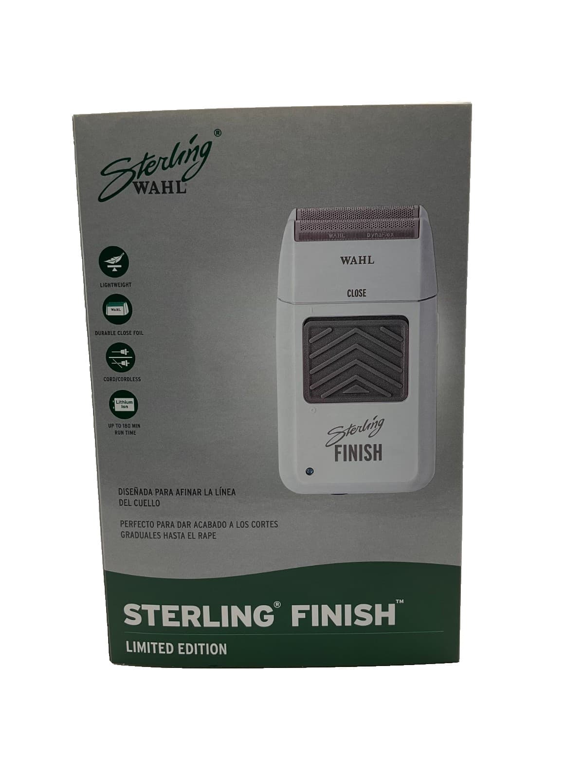 Wahl 8174 Sterling Finish White Shaver Limited Edition NEW 3