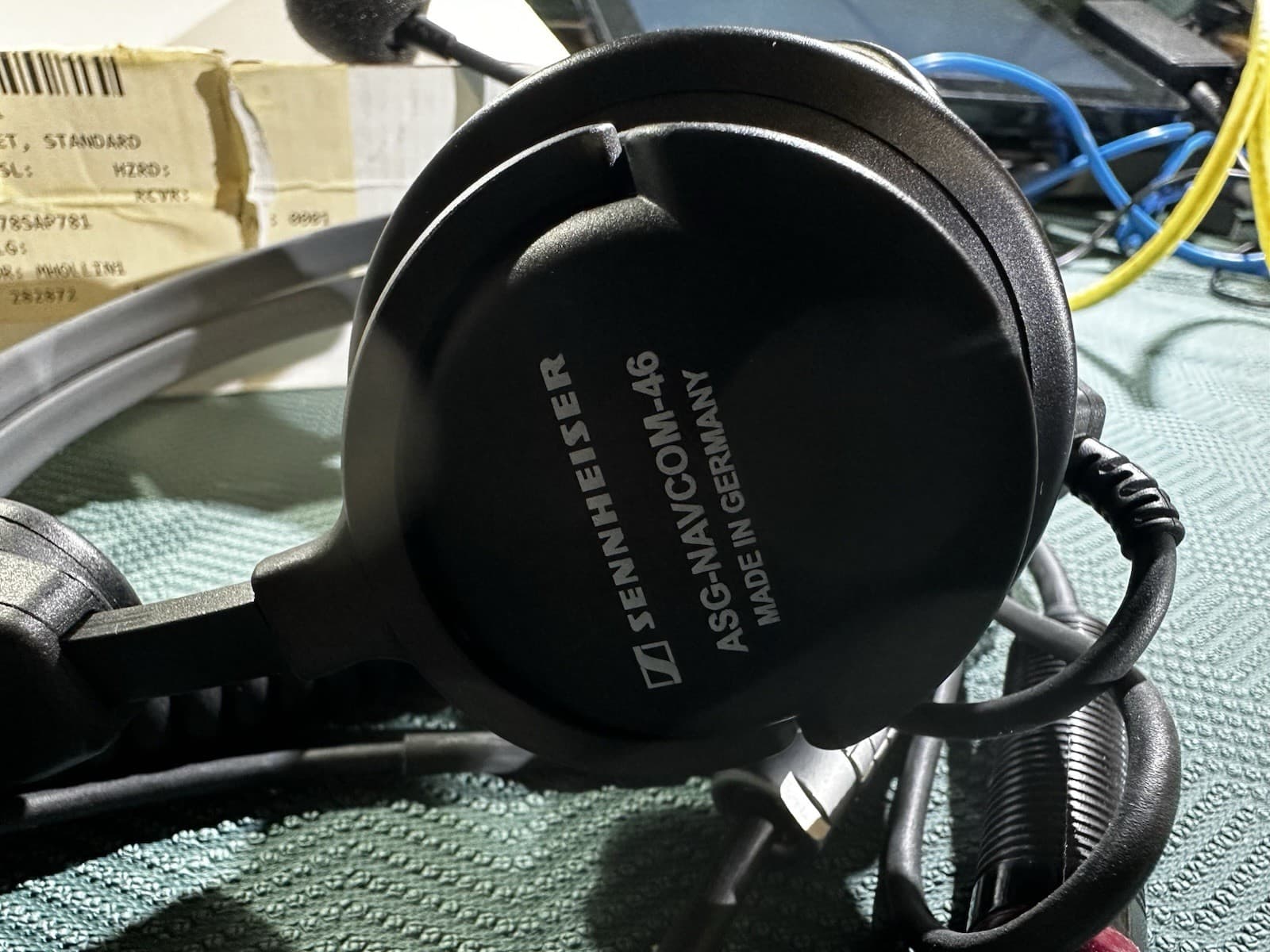 SENNHEISER Headset Microphone ASG-NAVCOM-46 Military Radio Tactical Open BOX ! 5