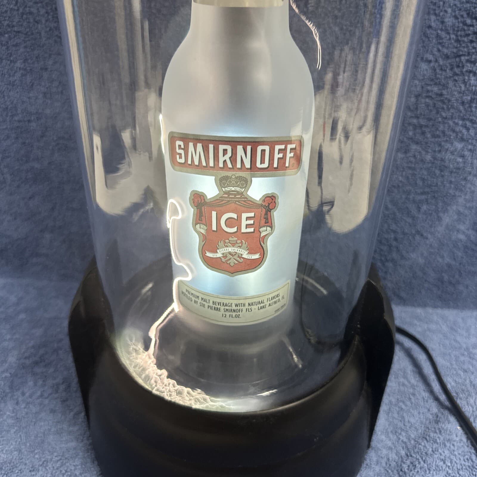 AWESOME SMIRNOFF ICE LIGHT UP BOTTLE PLASMA SIGN LAMP 2 5