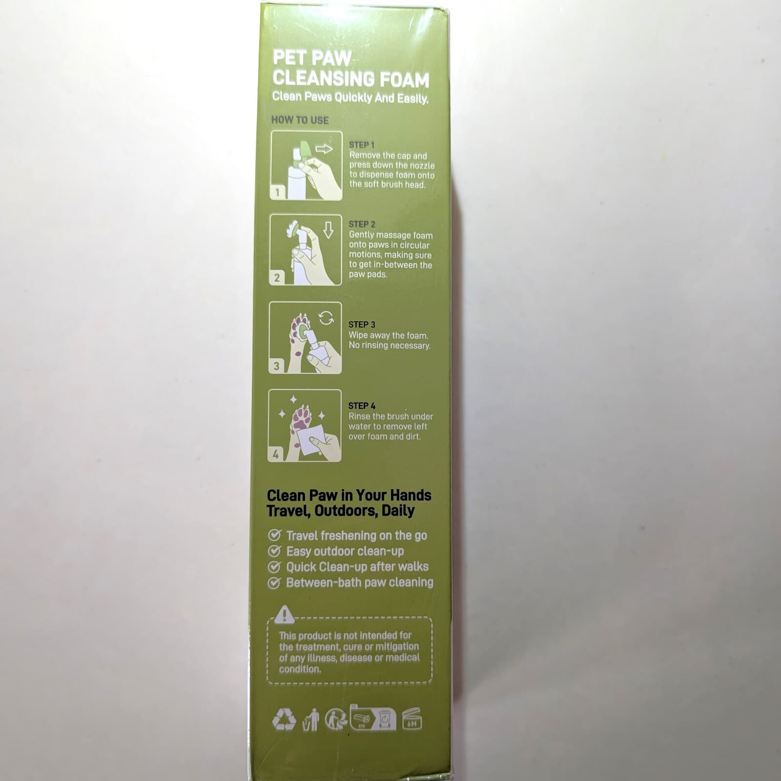 Paw Cleaner for Dogs & Cats No-Rinse Foaming Pet Foot Washer 5 oz Exp 02/23/2028 2