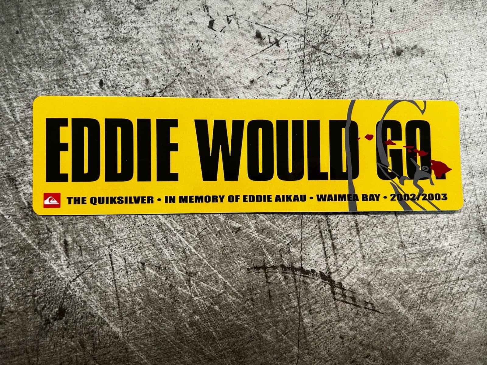 Eddie Would Go STICKER Set Surf Stickers 2002 Vintage Surf T&C Volcom Rvca Fcs 3