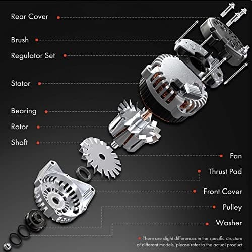  Alternator Compatible with Cadillac 60 Special 1993, DeVille 1991-1995,  4