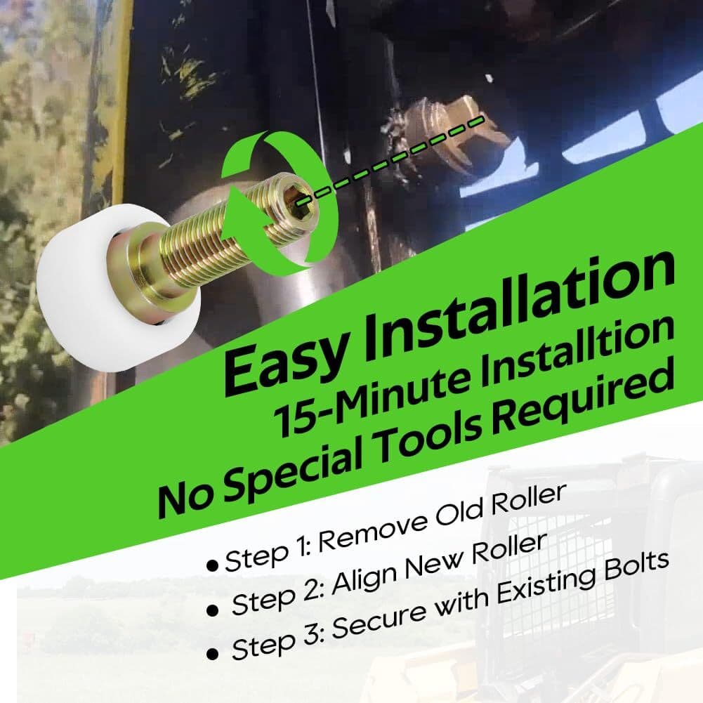 Skid Steer Cab Door Roller AT319018 For John Deere CT315 CT322 240 /50/60/70 317 6