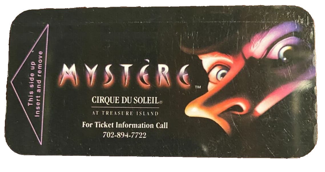 Mystere Cirque Du Soleil (Treasure Island) Las Vegas, NV - Room Key