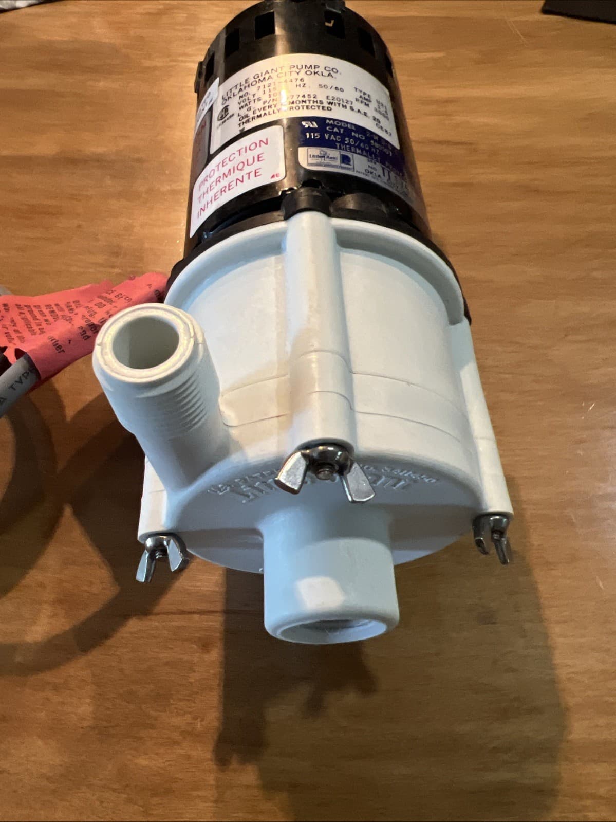 Little Giant Pump 580503 1/25 Hp Polypropylene Magnetic Drive Pump   115V   1/2" 6