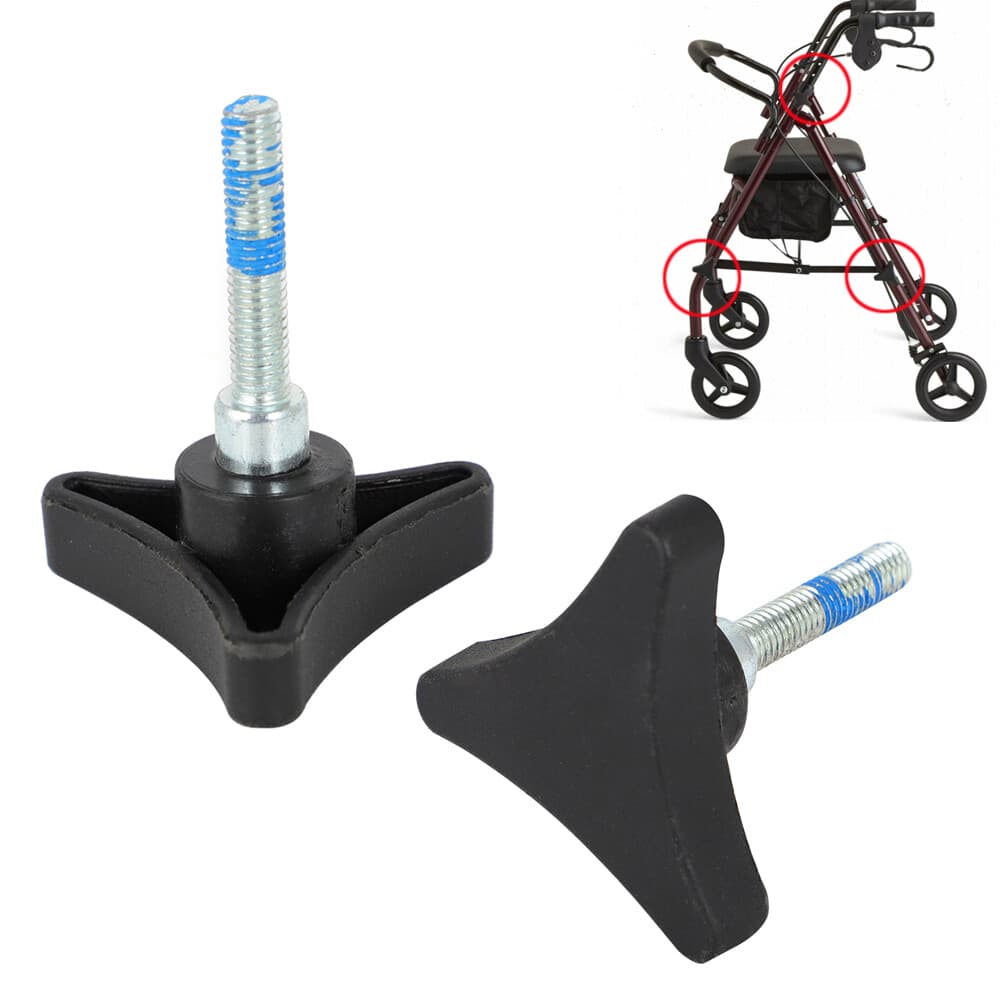 Handle Height Adjustment Knob For Rollator Parts Steel Rolling Walker Assembly 6