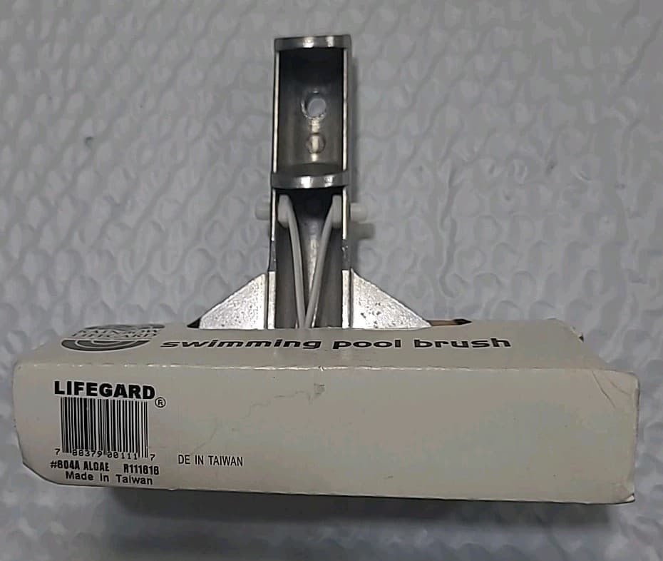 604A 6 in. Aluminum Back Algae Brush, Stainless Steel Bristles for Plaster,