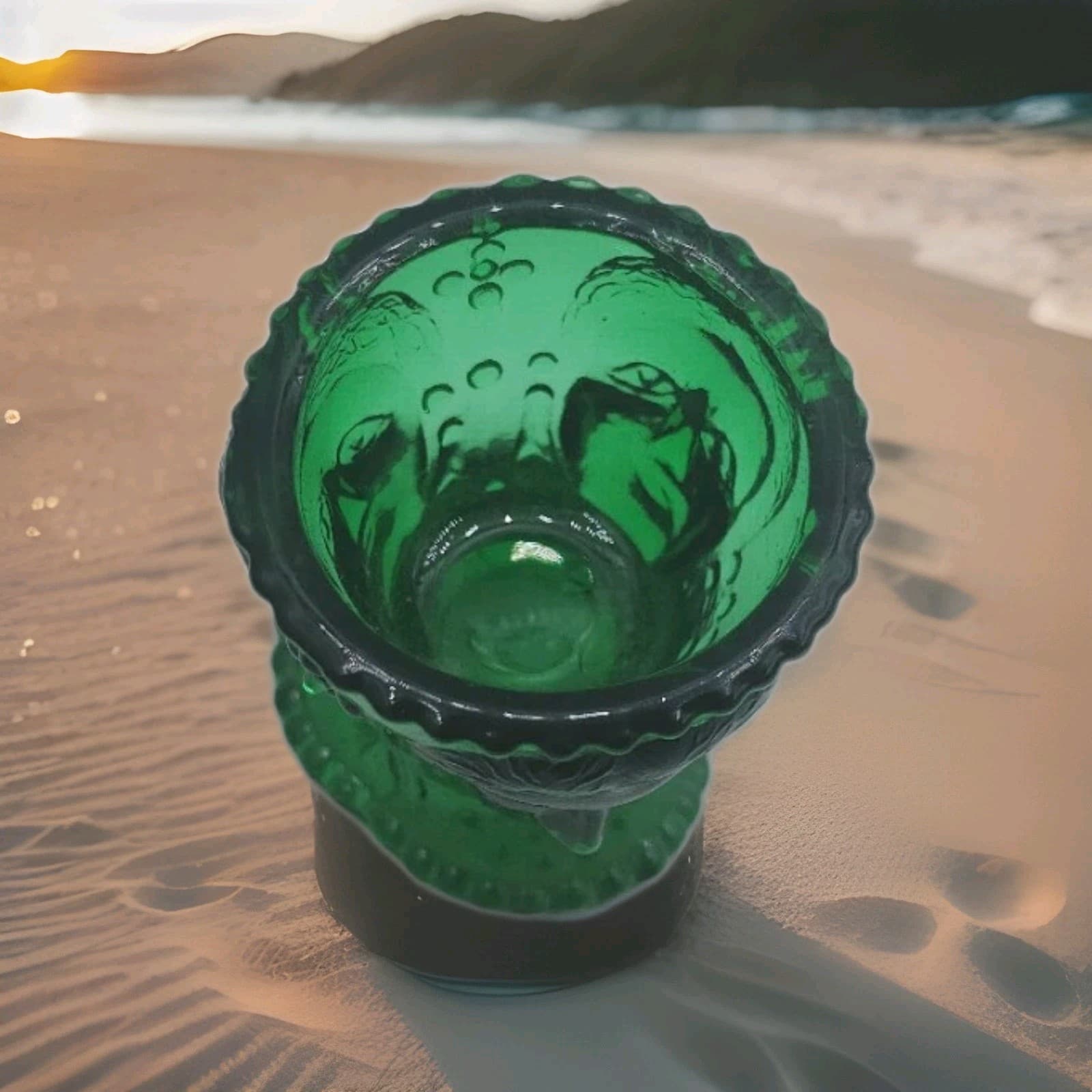 3 Three Faces Salt Cellar Spruce Green Great for holidays and everyday! Gift 4