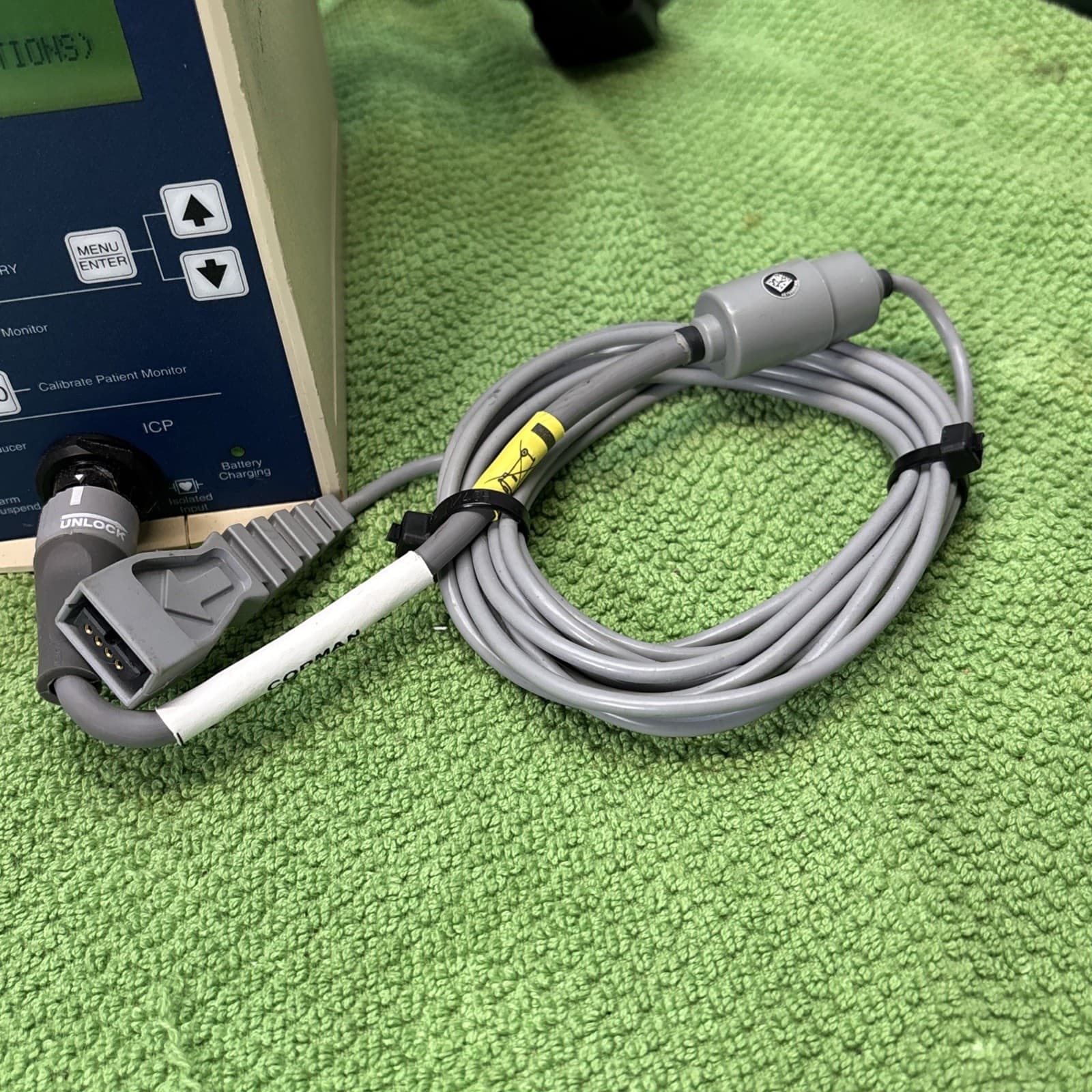 Codman ICP Express 82-6634 Monitor system  with cable 82-6646 &  Cable 82-6636 6