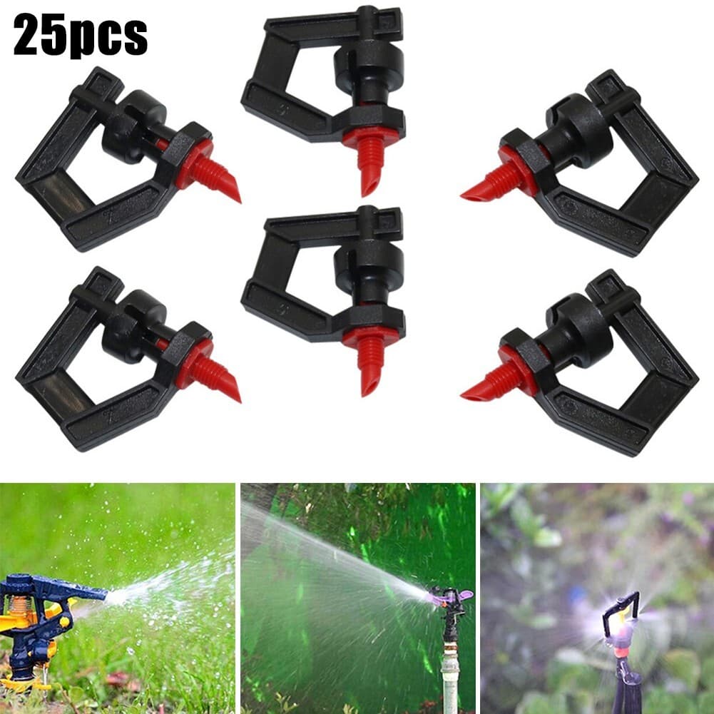 25x Rotor Spray Sprinkler, Micro Garden Irrigation/Watering 360-Deg Drip System 2