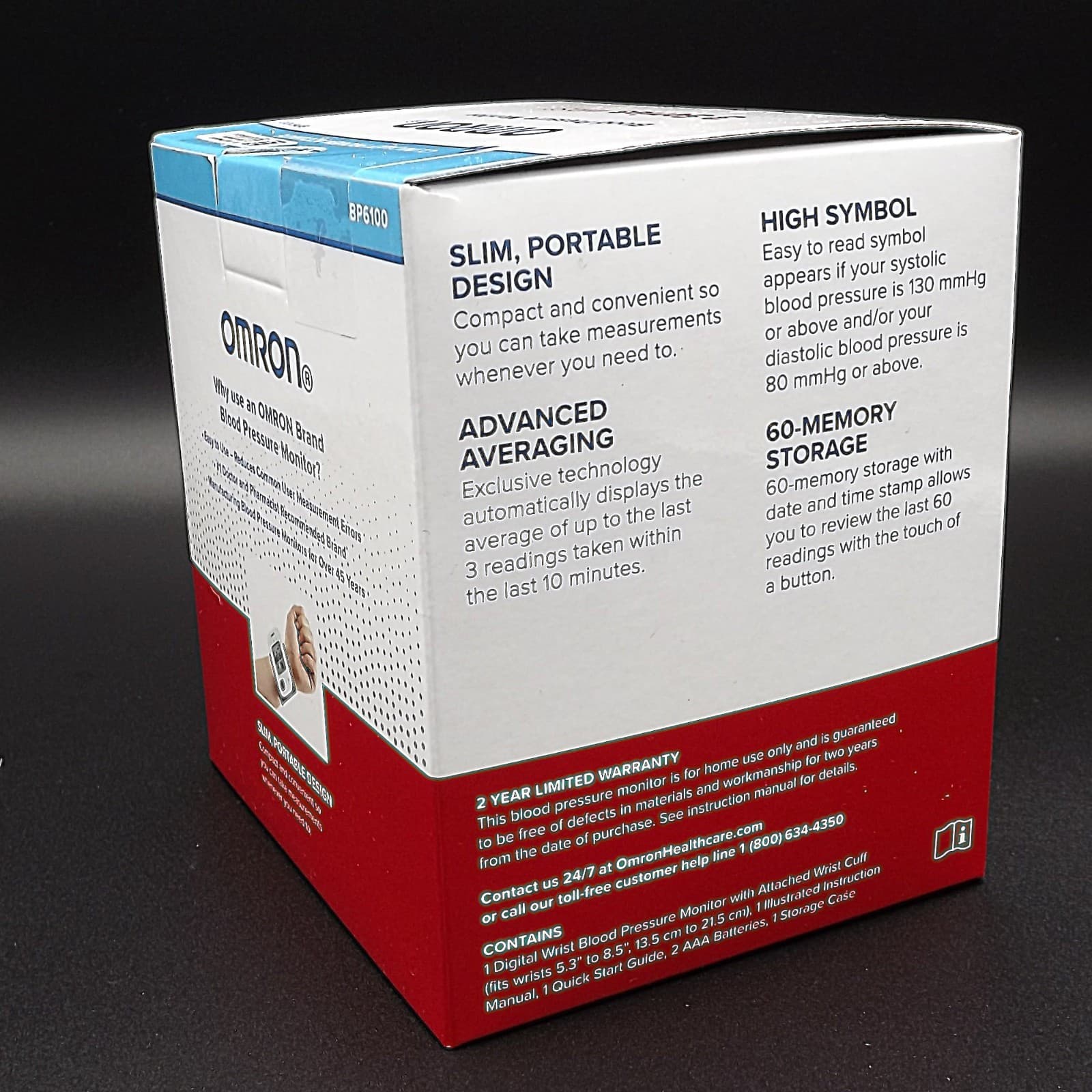 Omron 3 Series Wrist Blood Pressure Monitor BP6100 4