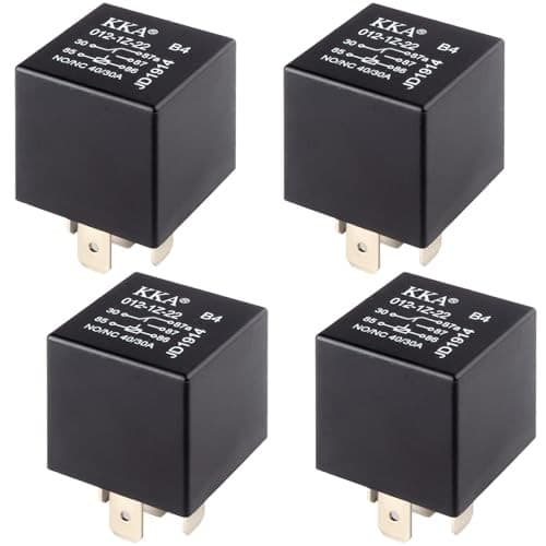 4 PCS Relays, 5 Pin Relay, 40A Waterproof Car Relays, 12V Relay Switch for  2