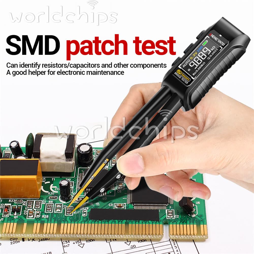 GN702 Smart Tweezer LCR Digital Bridge Meter Capacitor Inductor Component Test