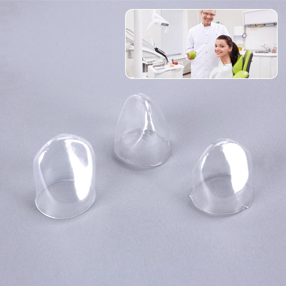 64pcs Dental Front Teeth Anterior Transparent Crown for Incisors&Canines № 1.910 6