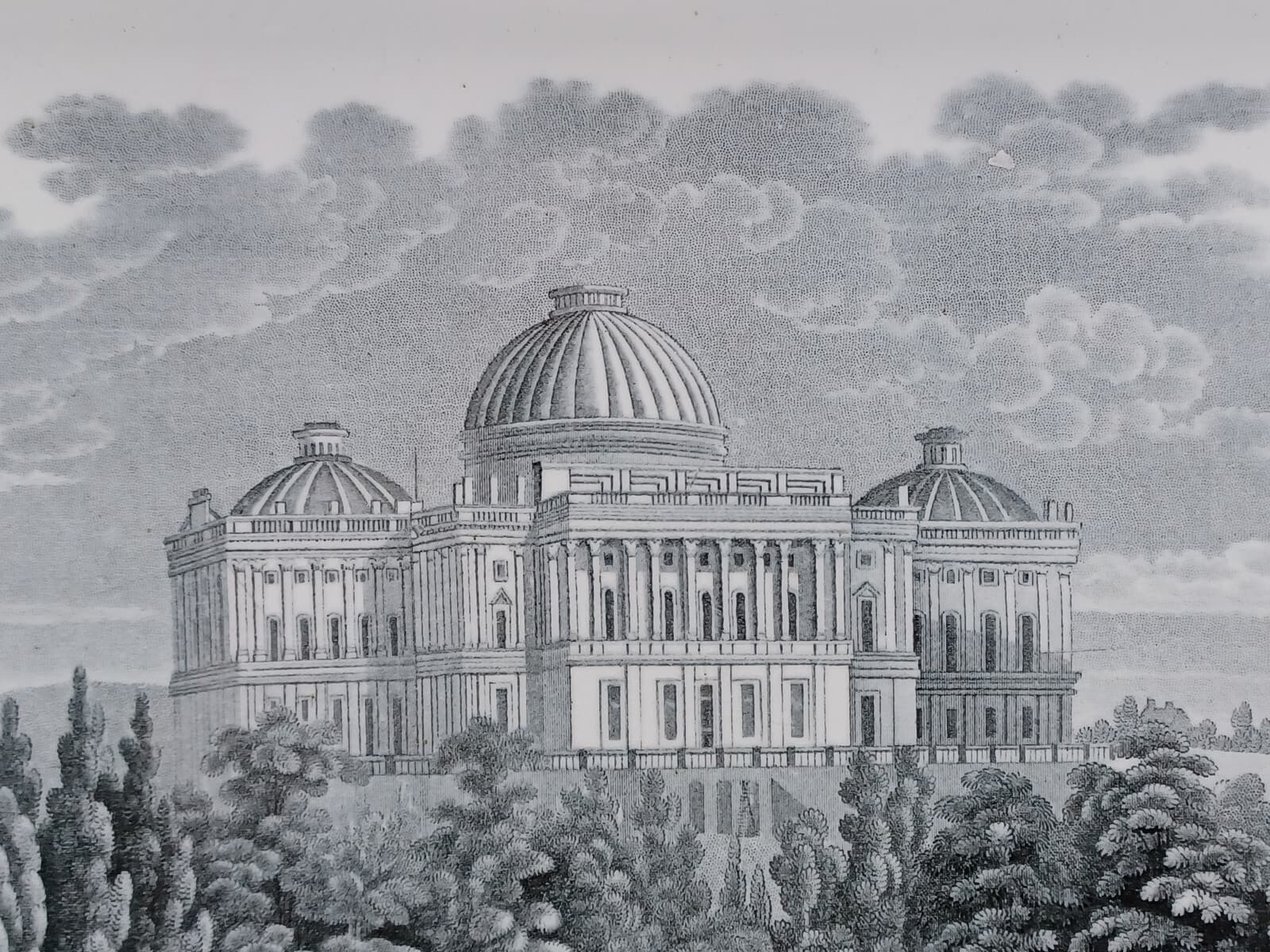 William Ridgway View of the Capitol at Washington 19 Inch Platter AS IS 3