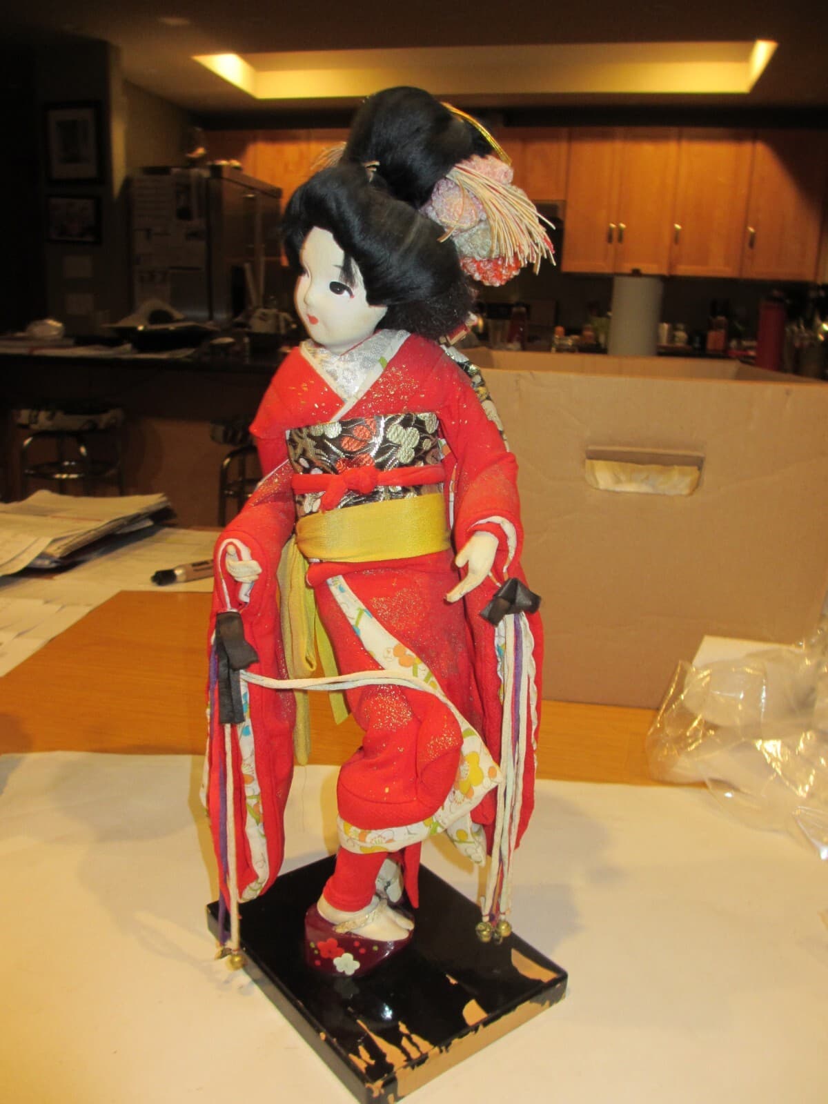 Vintage Japanese Doll Kimono Geisha Yoshitoku Traditional Folk Craft Japan