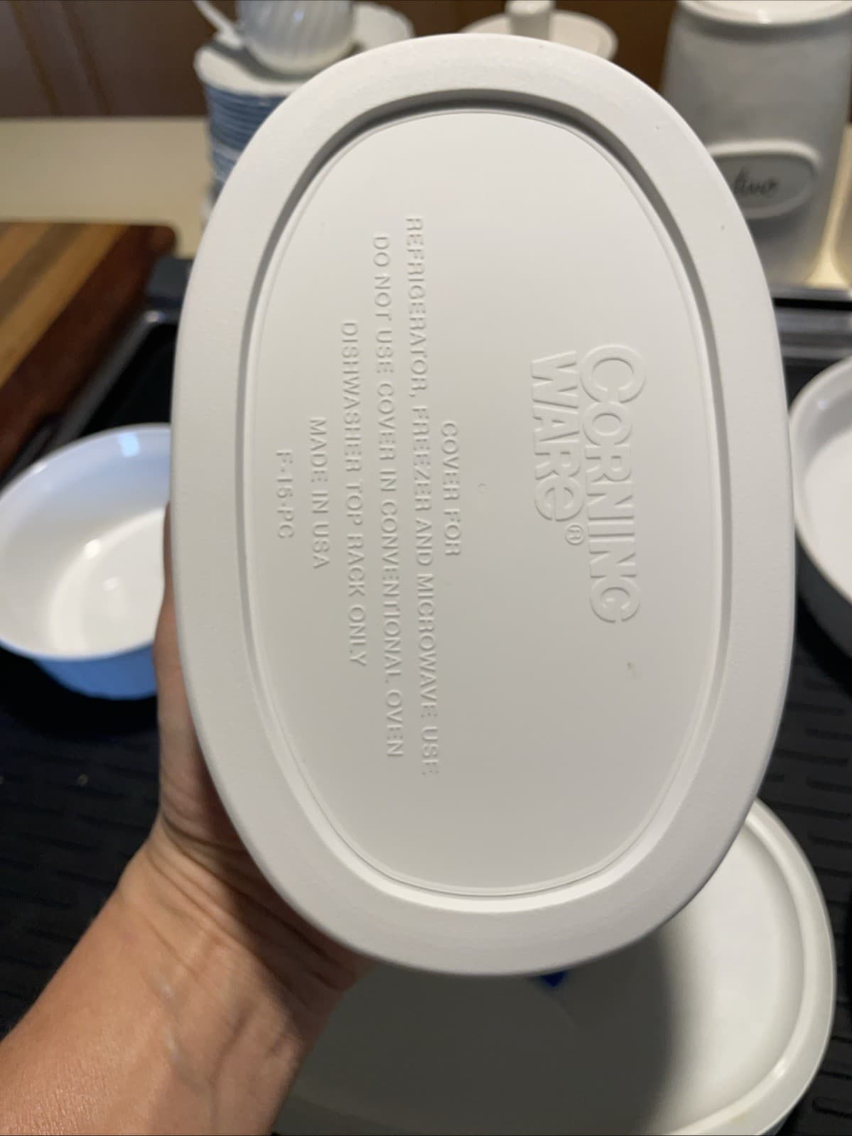 Lot Of 7 French White Corning Ware 5