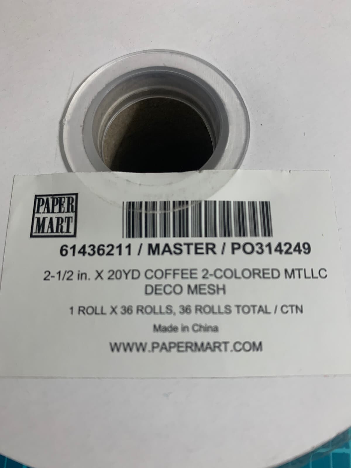 Lot 3 Rolls Fall Deco Foil Mesh 2.5”x 20 Yds Each Foil stripe Wreath Garland New 2