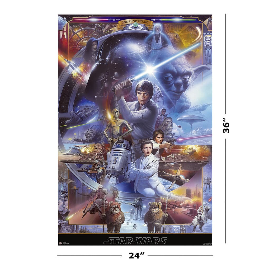 Star Wars Episode IV & V & VI- Movie Poster (20Th AnnIVerary Poster) 2