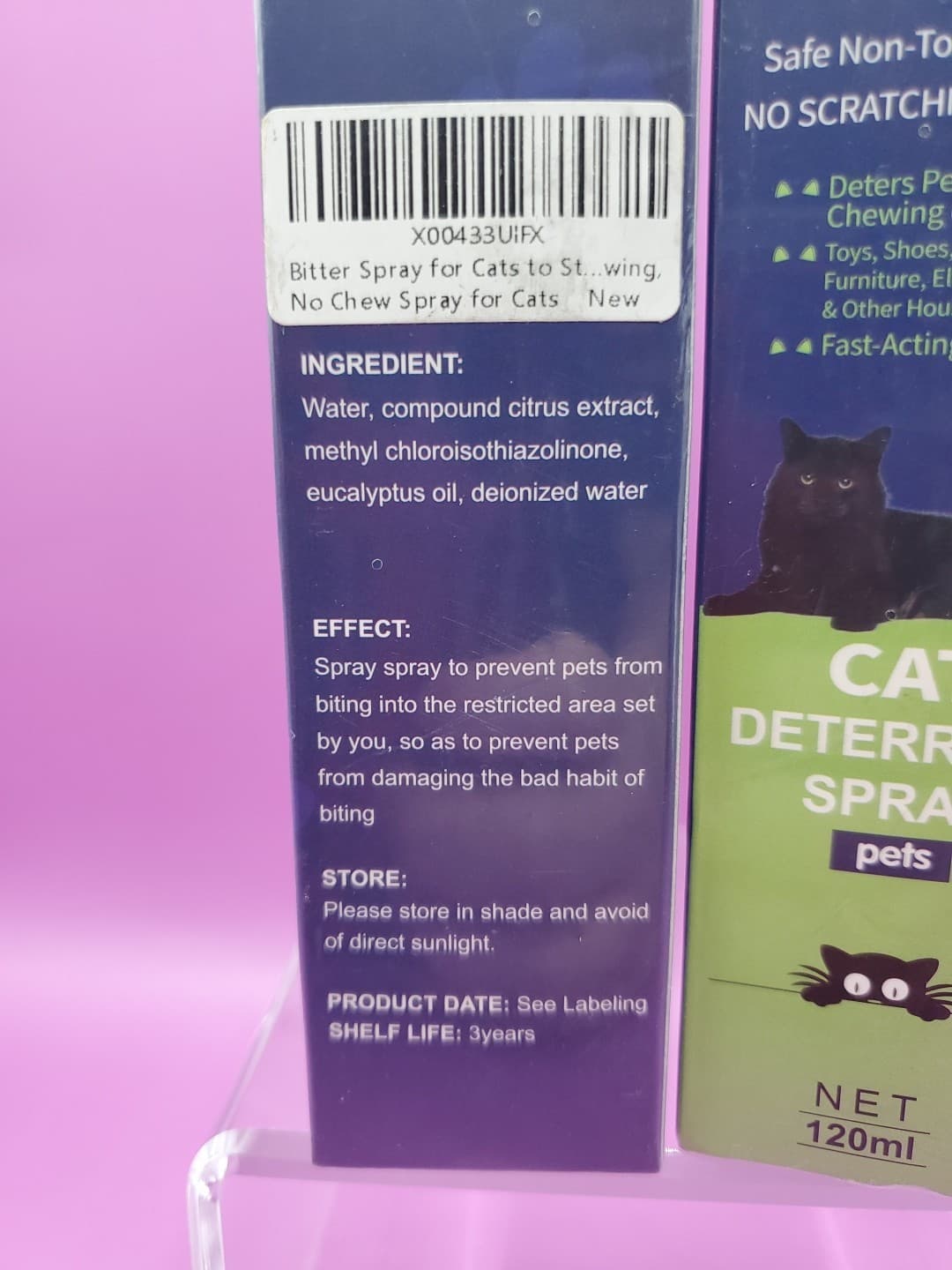 2 Pack Folaymass Cat Deterrent Spray Deters Pets Scratching Chewing Exp 01/27 3