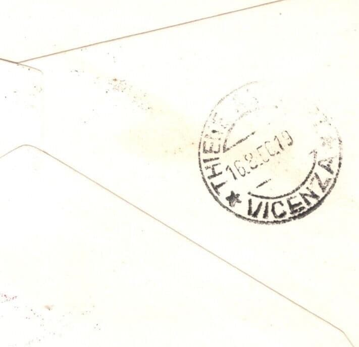 ITALY Air Mail 1956 Cover GLIDER FIRST FLIGHT Asiago Vicenza {samwells}MA418 4
