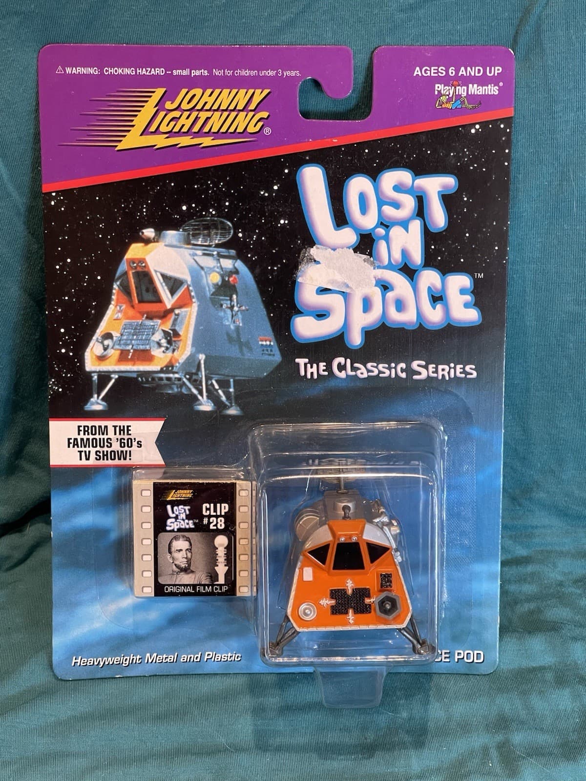 Johnny Lightning Lost in Space 1998 Action Figure Space Pod Clip #41 MOC 