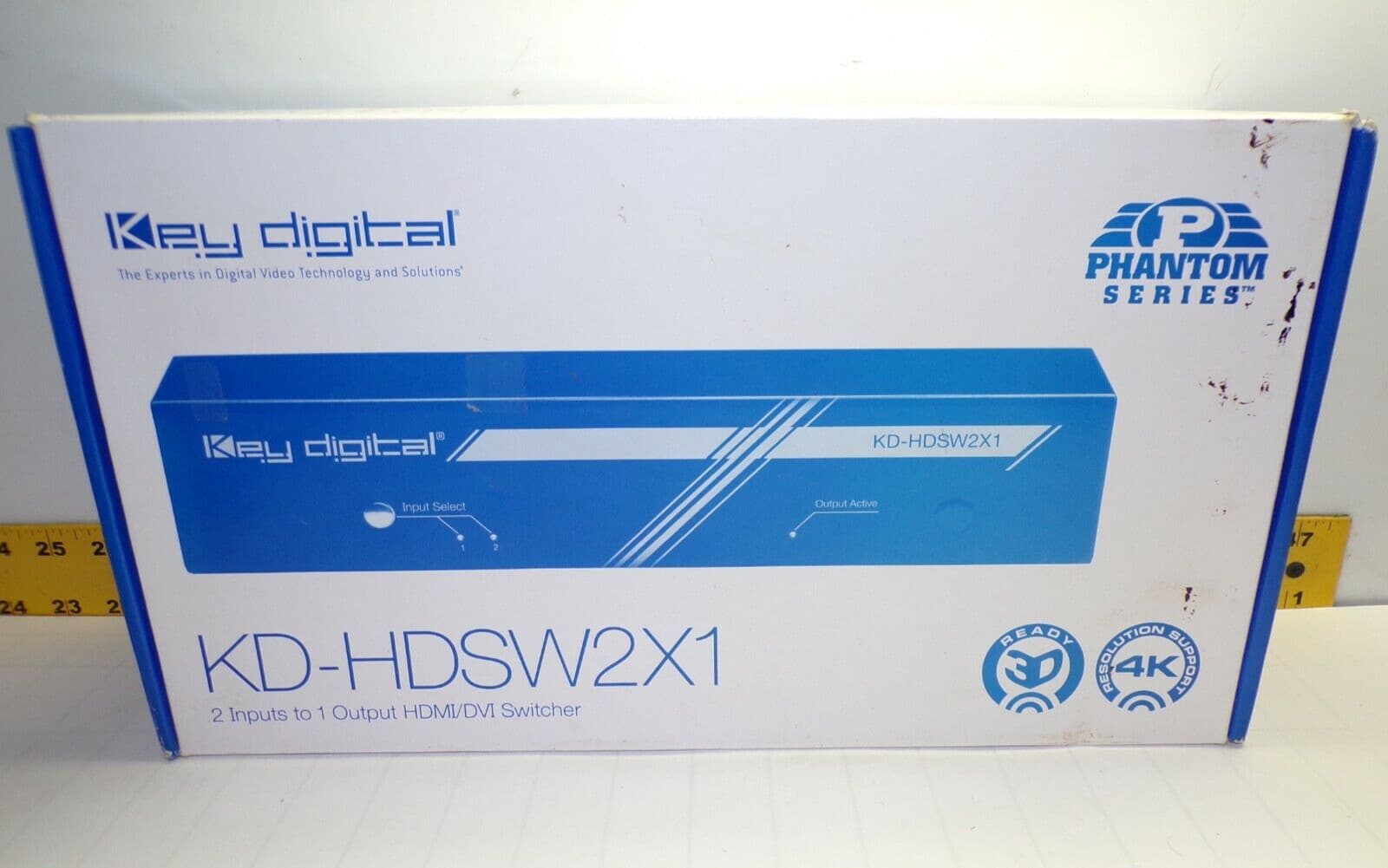 NEW KEY DIGITAL 2 INPUTS TO 1 OUTPUT HDMI/DVI SWITCHER 4K  KD-HDSW2X1 6