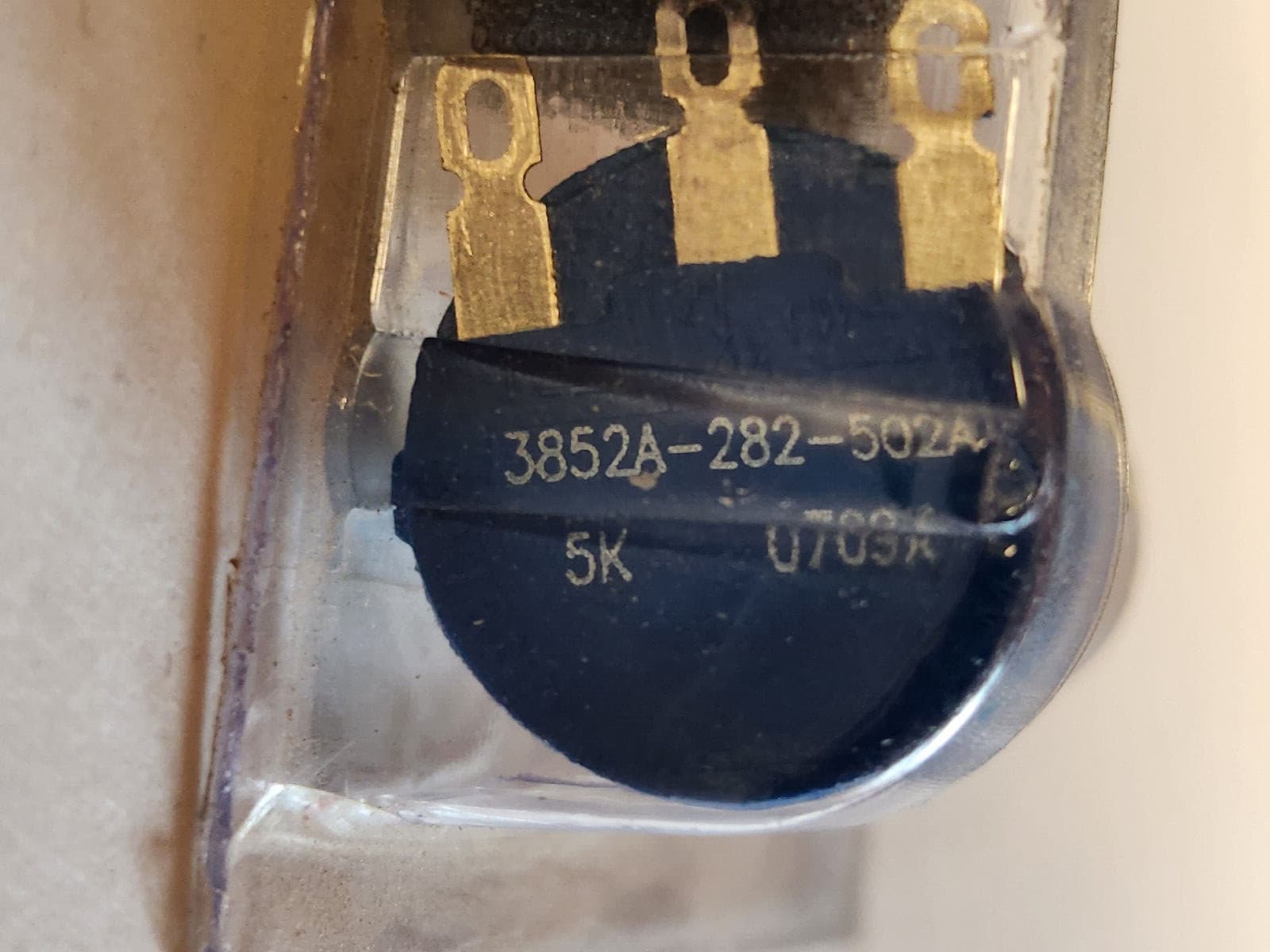 Bourns Cermet Linear Potentiometer, 3852A-282-502A, 5K Ohm, 2W, ±10%,  (NOS) 2