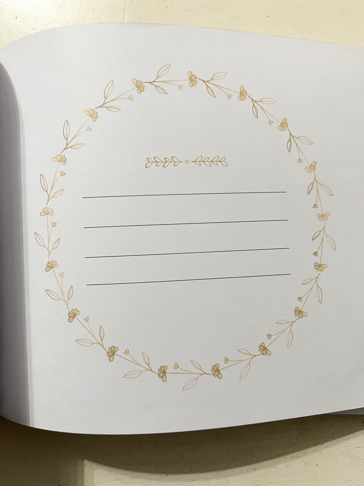 Lacunas Store Gold Leaf Guest Book Brand New! 4