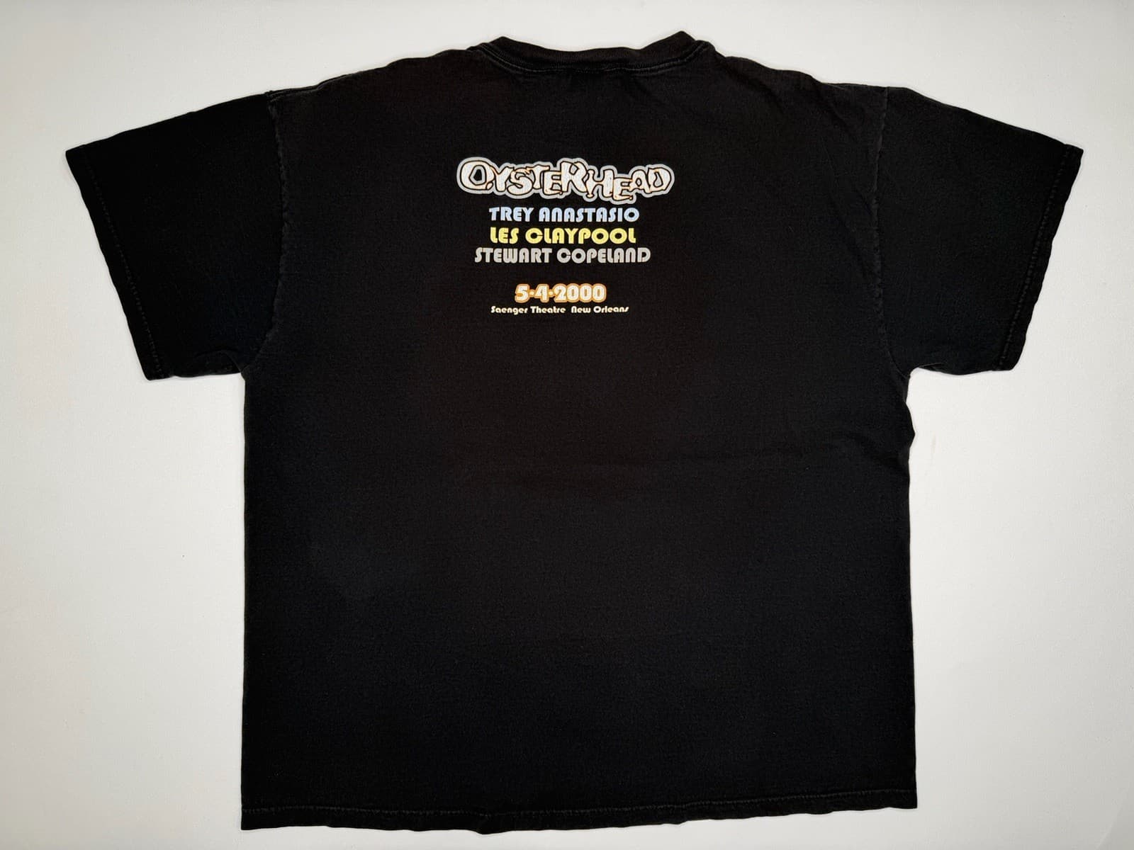 Vintage Oysterhead 2000 Trey Anastasio Les Claypool NOLA 1st Show T-Shirt XL 4