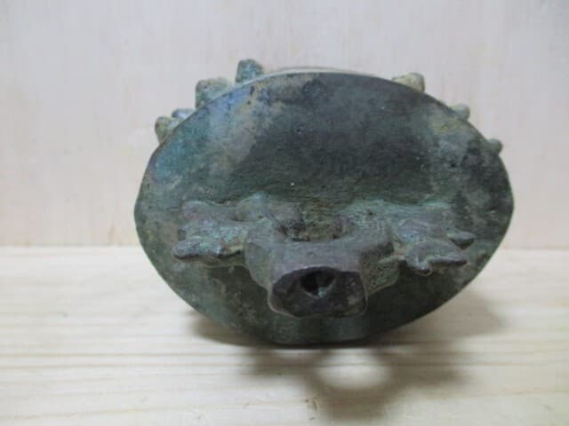 Japanese Antique Tsurigane Bonsho Iron Temple Hanging Bell H: 15cm from Japan 4