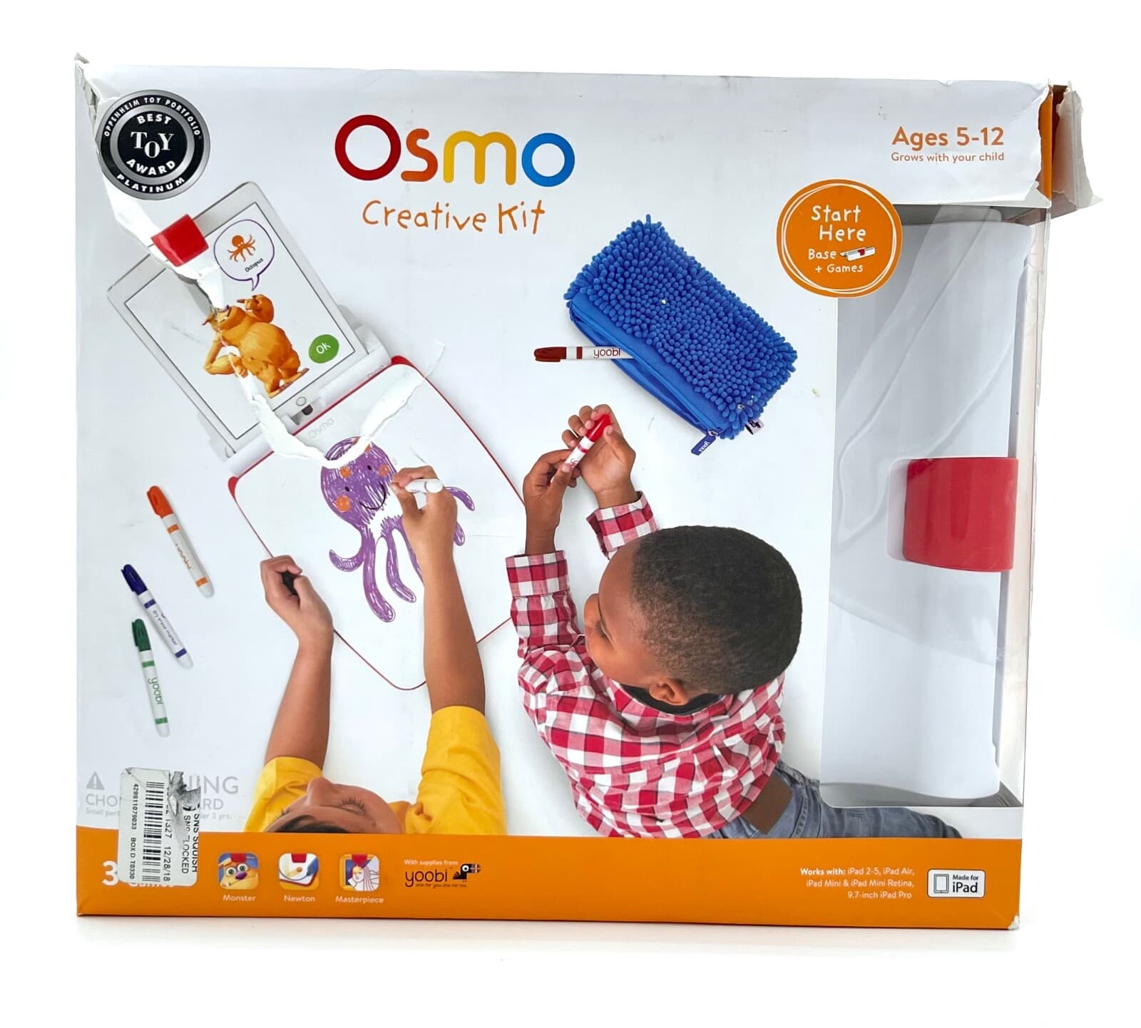 Osmo - Creative Starter Kit for iPad Ages 5-10 Base Stand Board Reflector Pouch