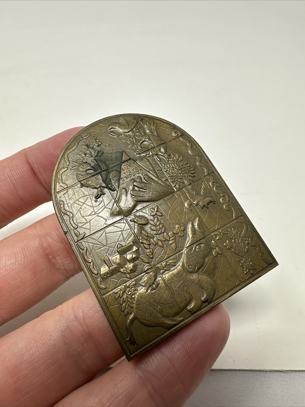 Marc Chagall Jerusalem Windows Issachar Bronze Paperweight 2