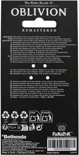 The Elder Scrolls IV: Oblivion - Bottle Opener - Mehrune's Razor [New Toy] Col 3