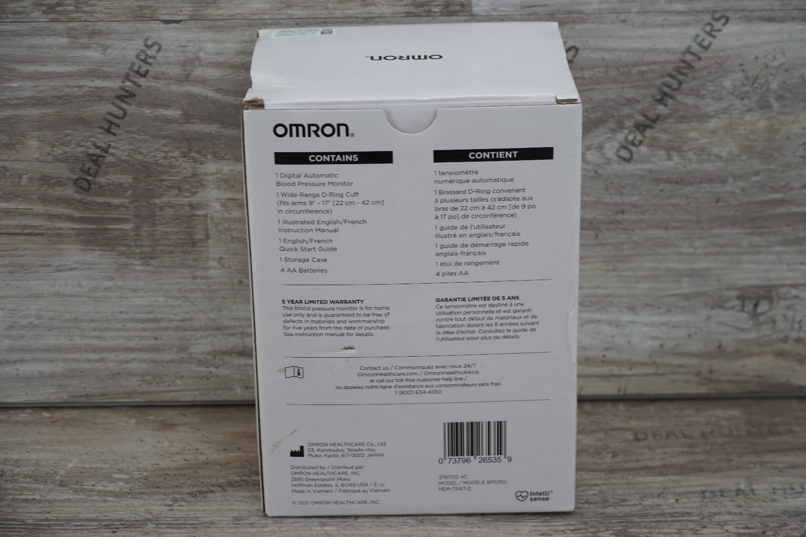 OMRON GOLD Or Upper Arm Blood Pressure Monitor BP5350 9-17" Case Battery Works 2