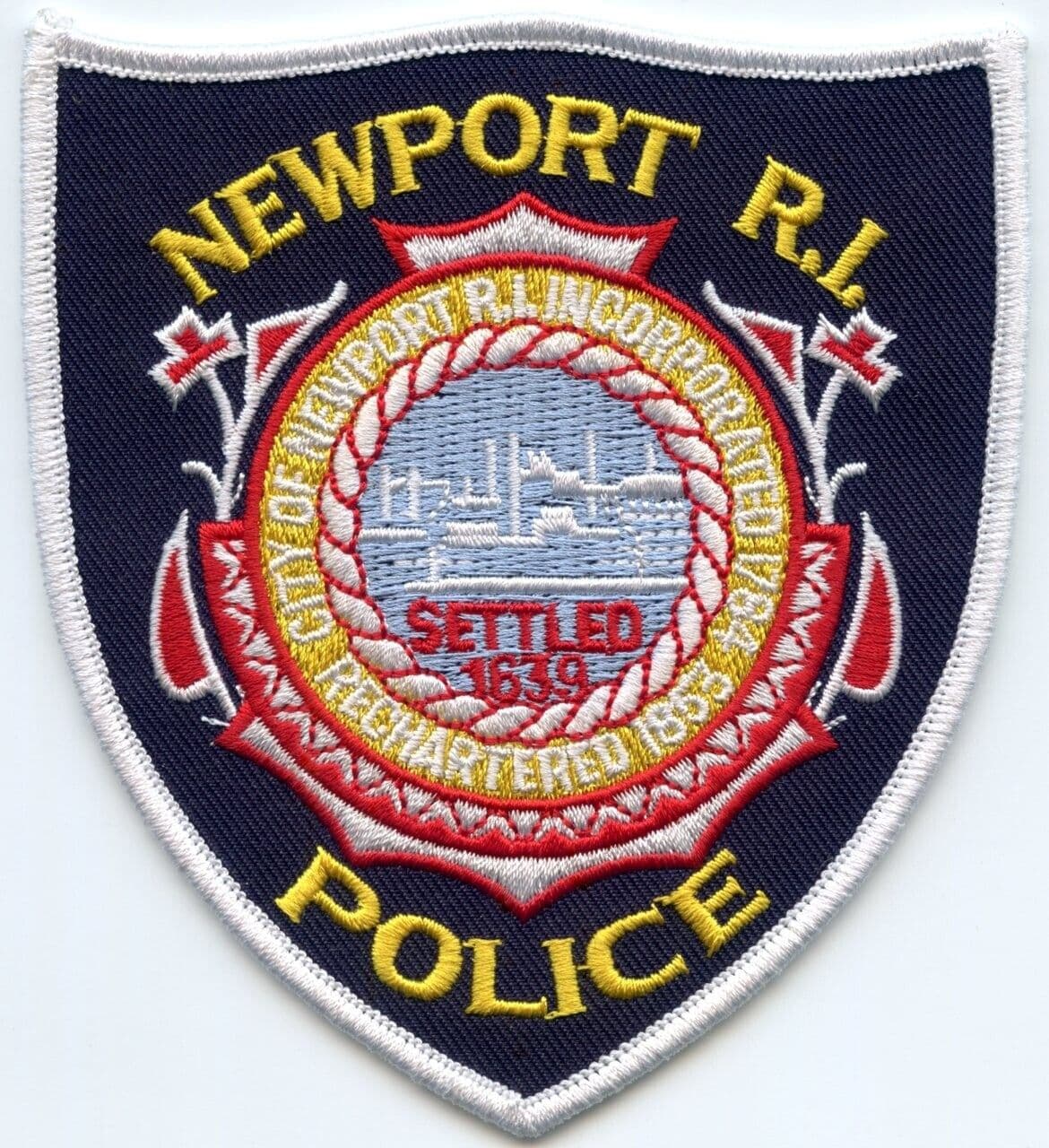 NEWPORT RHODE ISLAND #A POLICE PATCH