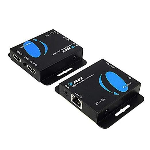 HDMI Extender Over CAT5/CAT6 by  with IR Upto 164 Feet - Loop Out - 1080P Full 